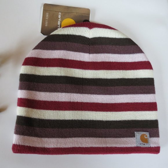 Carhartt Beanie Lingonberry Stripes main image 4